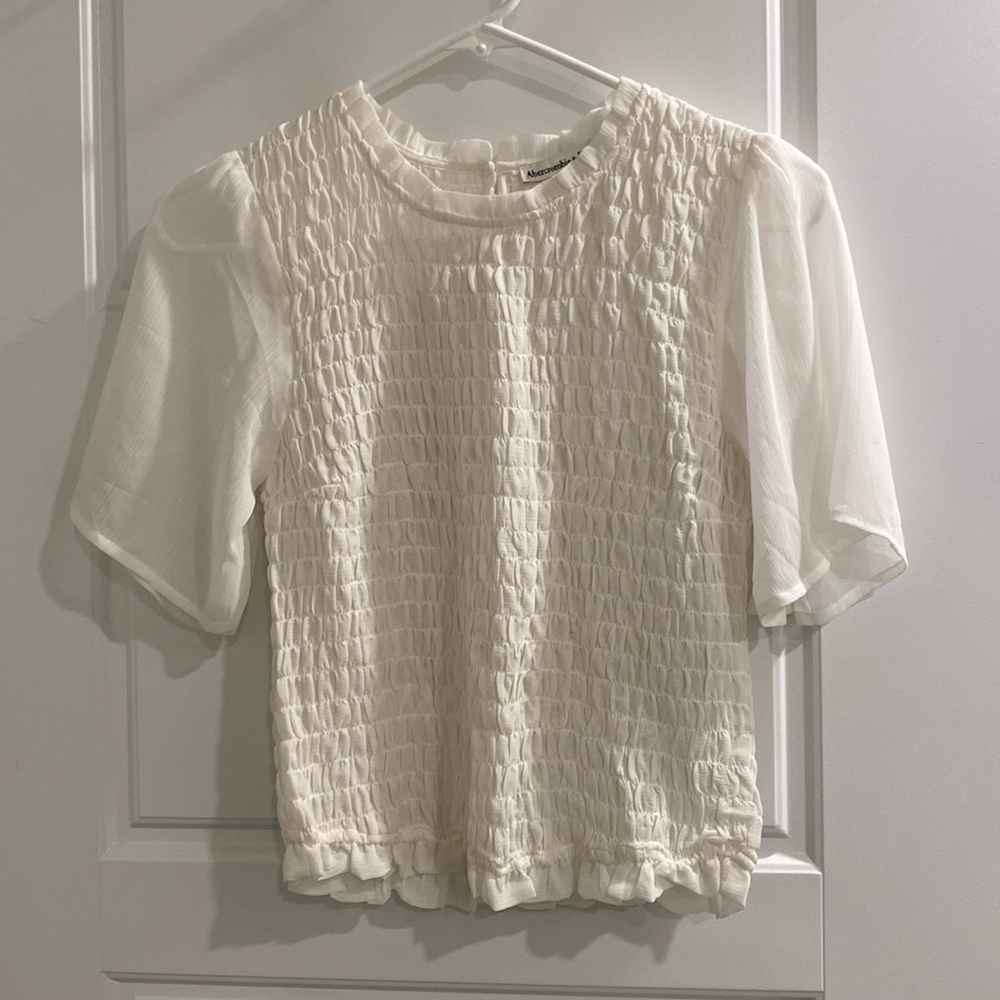 Abercrombie white dress shirt